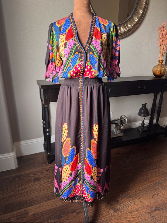 ecru Dresses & Skirts - ecru Kidman Maxi Dress - Abstract Coral Reef - XS - Smocked waist